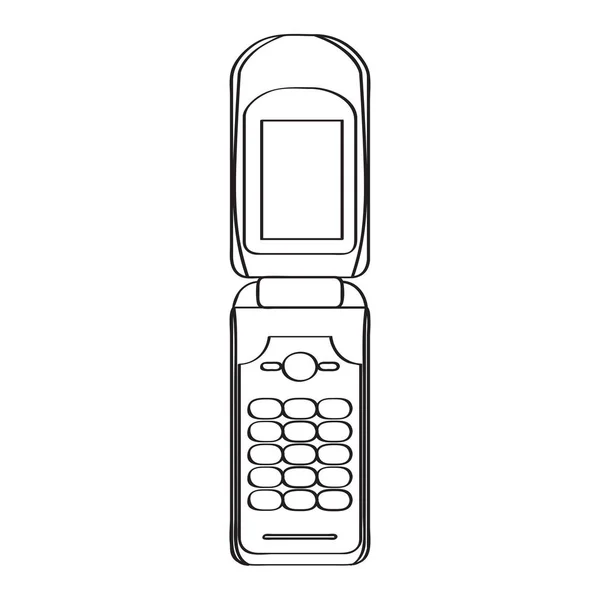 Isolated old cellphone icon — Stock Vector