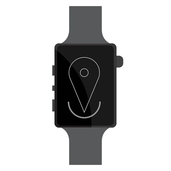 Icono de reloj inteligente aislado — Vector de stock