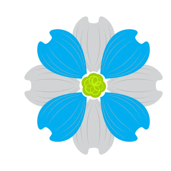 Icône fleur isolée — Image vectorielle