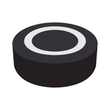 İzole hokey diski simgesi