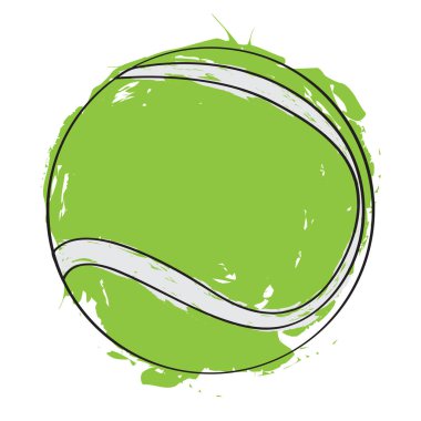 Bir tenis topu taslağını