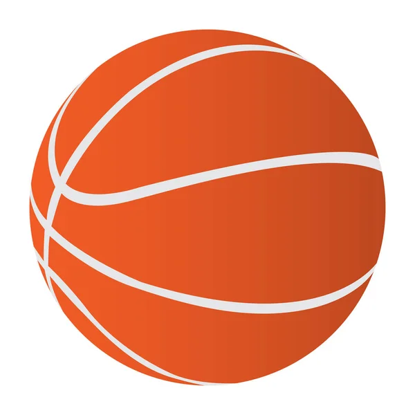 Isolée icône de ballon de basket — Image vectorielle