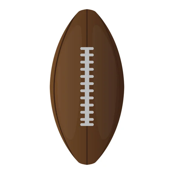 Isolated football ball icon — Stock Vector