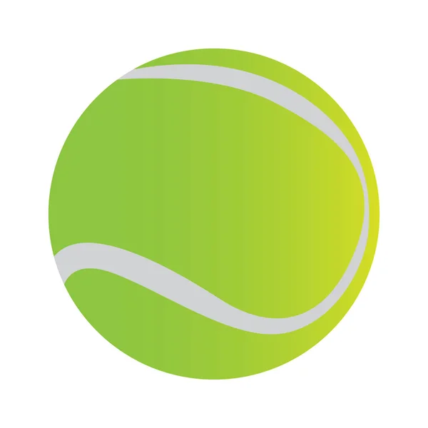 Ícone de bola de tênis isolado — Vetor de Stock