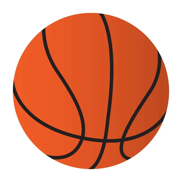 अलग बास्केटबॉल गेंद प्रतीक — स्टॉक वेक्टर