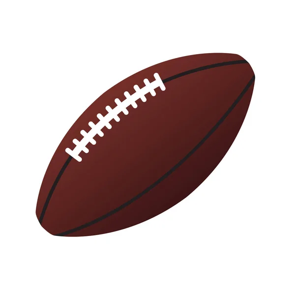 Isolated football ball icon — Stock Vector