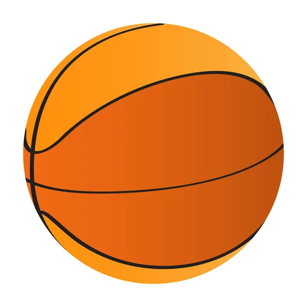 Icono de pelota de baloncesto aislado — Vector de stock