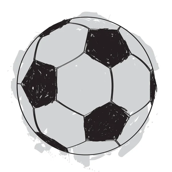Эскиз футбольного мяча — стоковый вектор