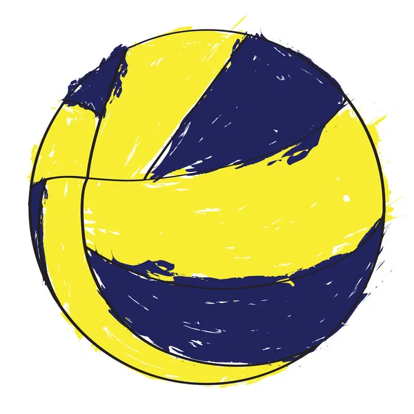 Schets van een volleybal-bal — Stockvector