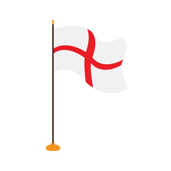 Ізольована прапор Англії — стоковий вектор