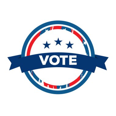 İzole Amerikan kampanya düğme