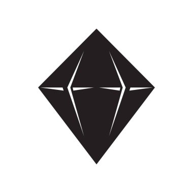 Bir mücevher izole silüeti