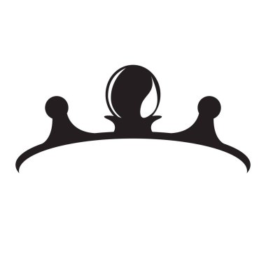 Yalıtılmış bir taç silüeti