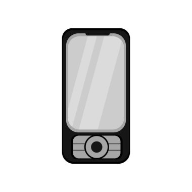 İzole eski cep telefonu simgesi