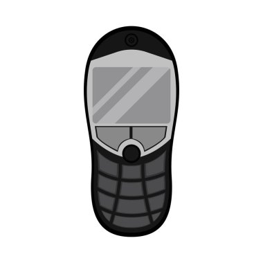 İzole eski cep telefonu simgesi