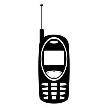 İzole eski cep telefonu simgesi