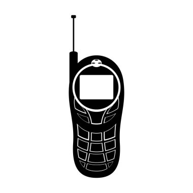 İzole eski cep telefonu simgesi