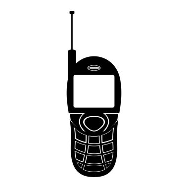 İzole eski cep telefonu simgesi