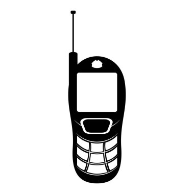İzole eski cep telefonu simgesi