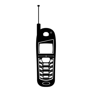 İzole eski cep telefonu simgesi