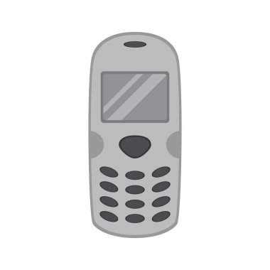 İzole eski cep telefonu simgesi
