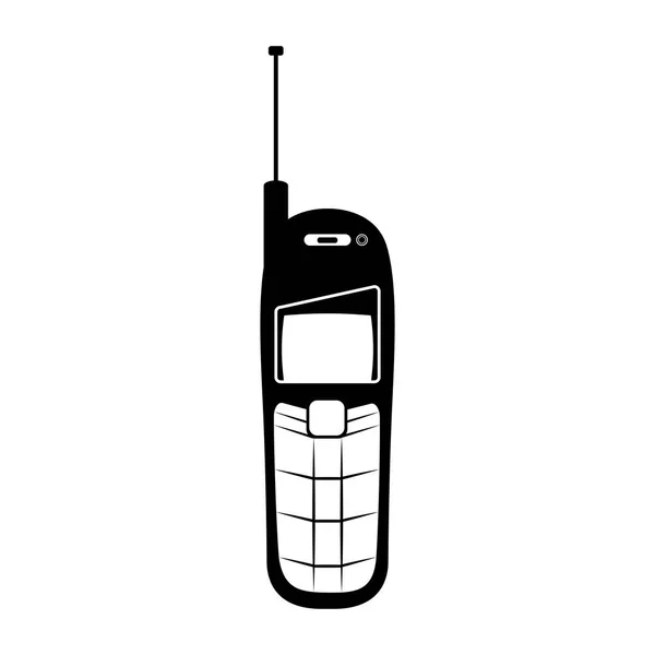 Icono de teléfono celular antiguo aislado — Archivo Imágenes Vectoriales