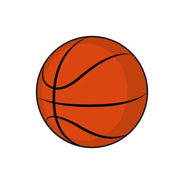 Geïsoleerde basketbal bal pictogram — Stockvector