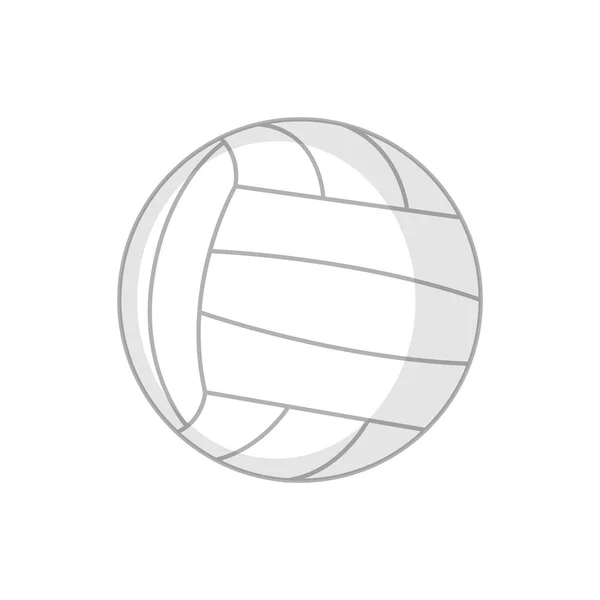 Ізольована піктограма волейбольного м'яча — стоковий вектор