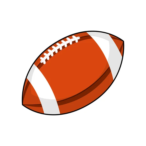 Isolated football ball icon — Stock Vector