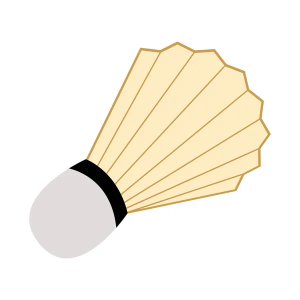 独立羽毛球毽子图标 — 图库矢量图片