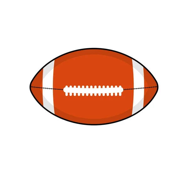 Ícone de bola de futebol isolado — Vetor de Stock