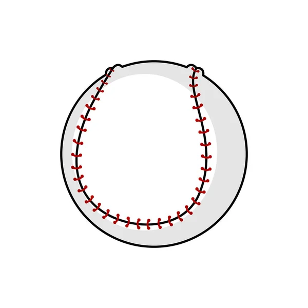 Isolated baseball ball icon — Stock Vector