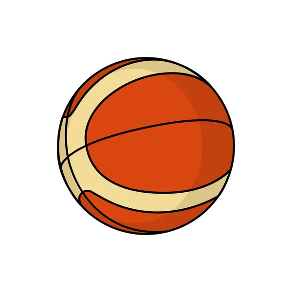 Μεμονωμένο εικονίδιο μπάλας μπάσκετ — Διανυσματικό Αρχείο