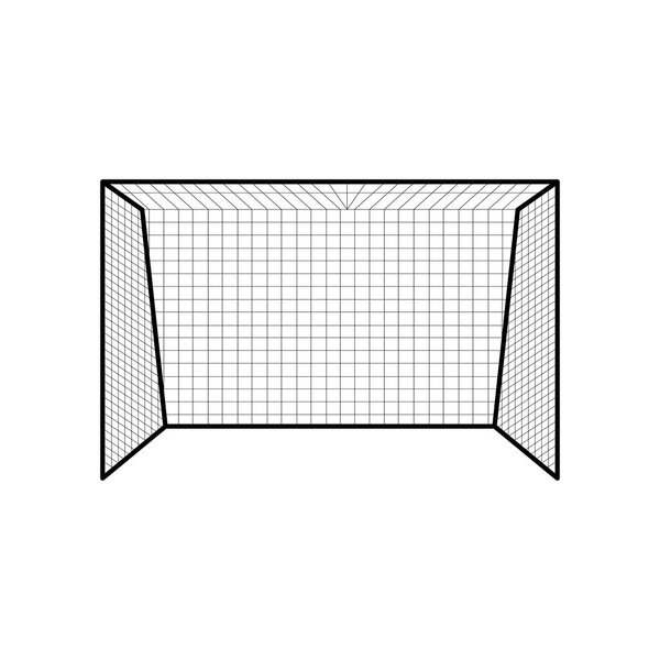 Isolated soccer net icon
