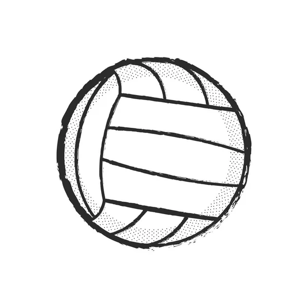 İzole voleybol topu simgesini — Stok Vektör