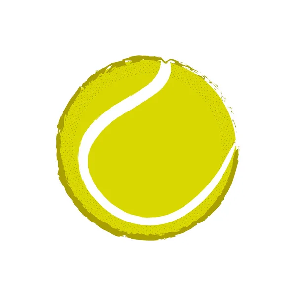 Geïsoleerde tennis bal pictogram — Stockvector