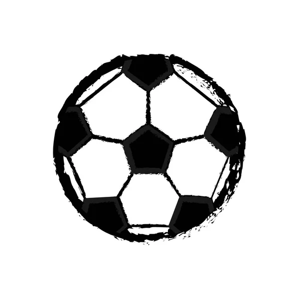 Ícone Bola Futebol Isolado Desenho Ilustração Vetorial — Vetor de Stock