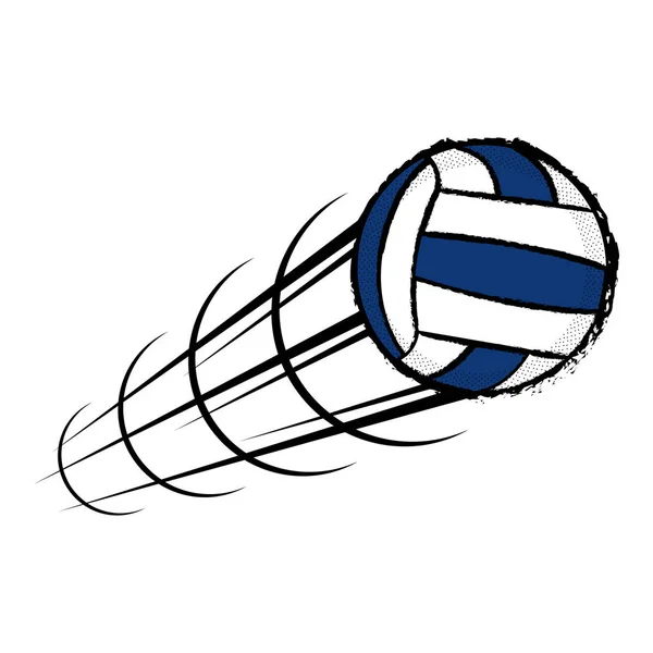 Geïsoleerde volleybal bal pictogram — Stockvector