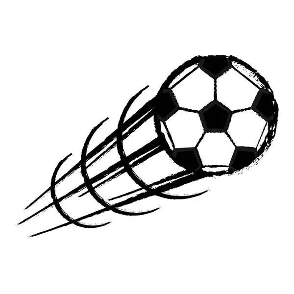 Elszigetelt foci labdát-ikon — Stock Vector