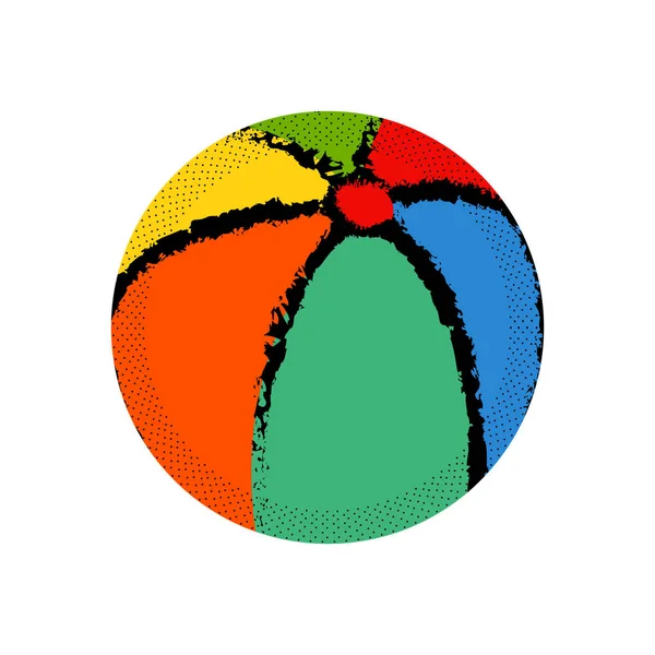 Isolated beach ball icon — Stock Vector