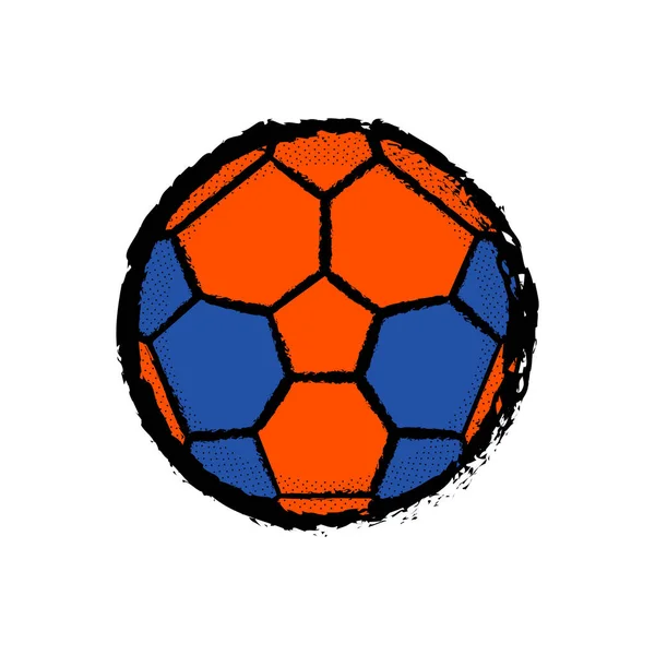 Isolerade fotboll bollen ikonen — Stock vektor