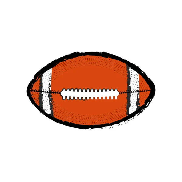Ícone de bola de futebol isolado — Vetor de Stock