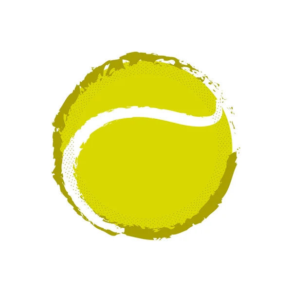 Icono de pelota de tenis aislado — Archivo Imágenes Vectoriales