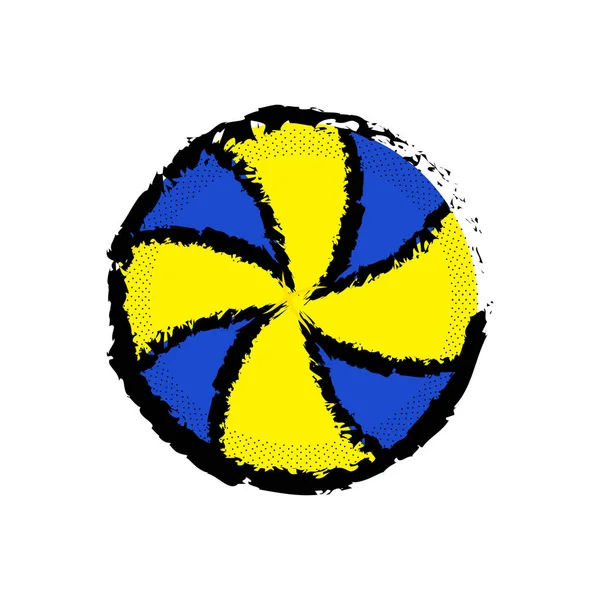 İzole voleybol topu simgesini