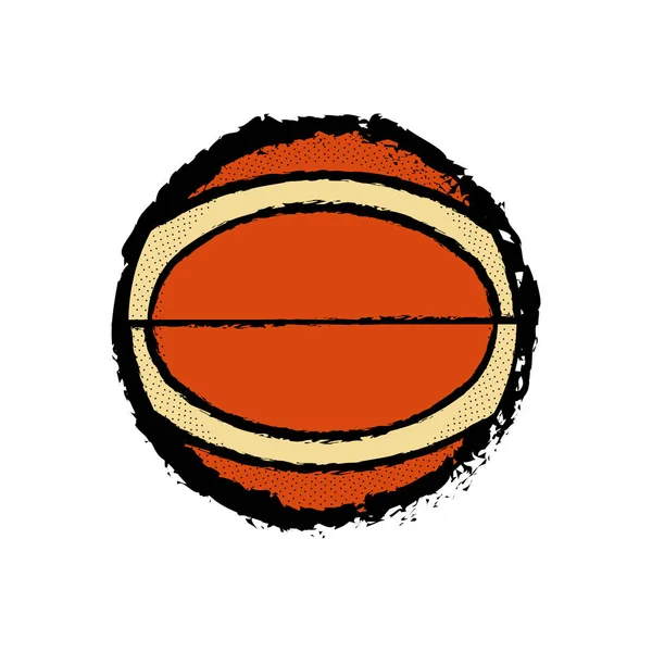 孤立したバスケットボールのアイコン — ストックベクタ