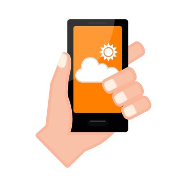 El ile bir tahmin app bir akıllı telefon tutarak