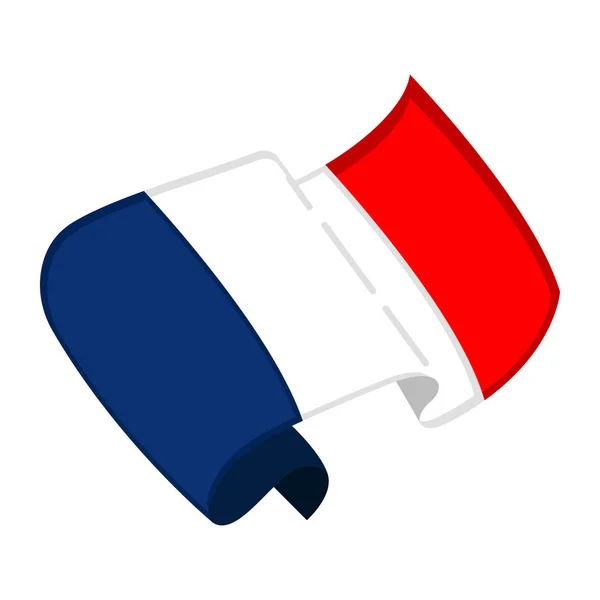 Isolated flag of France — Stock Vector