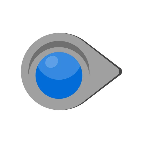 Изолированная кнопка — стоковый вектор
