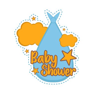 Bir leylek bebek duş etiketle taşıma çantası