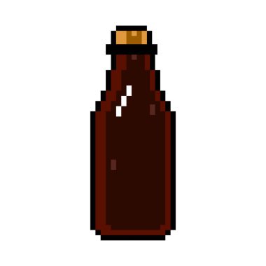 İzole pixelated iksir simgesi